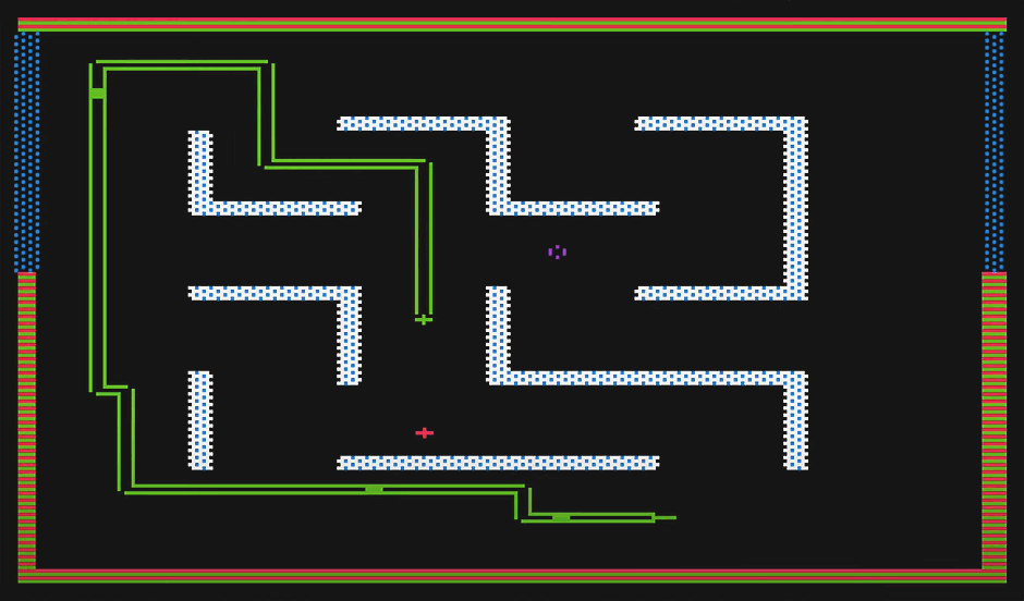 Screenshot des 1982 erschienenen Spiels Snake Byte von Sirius Software